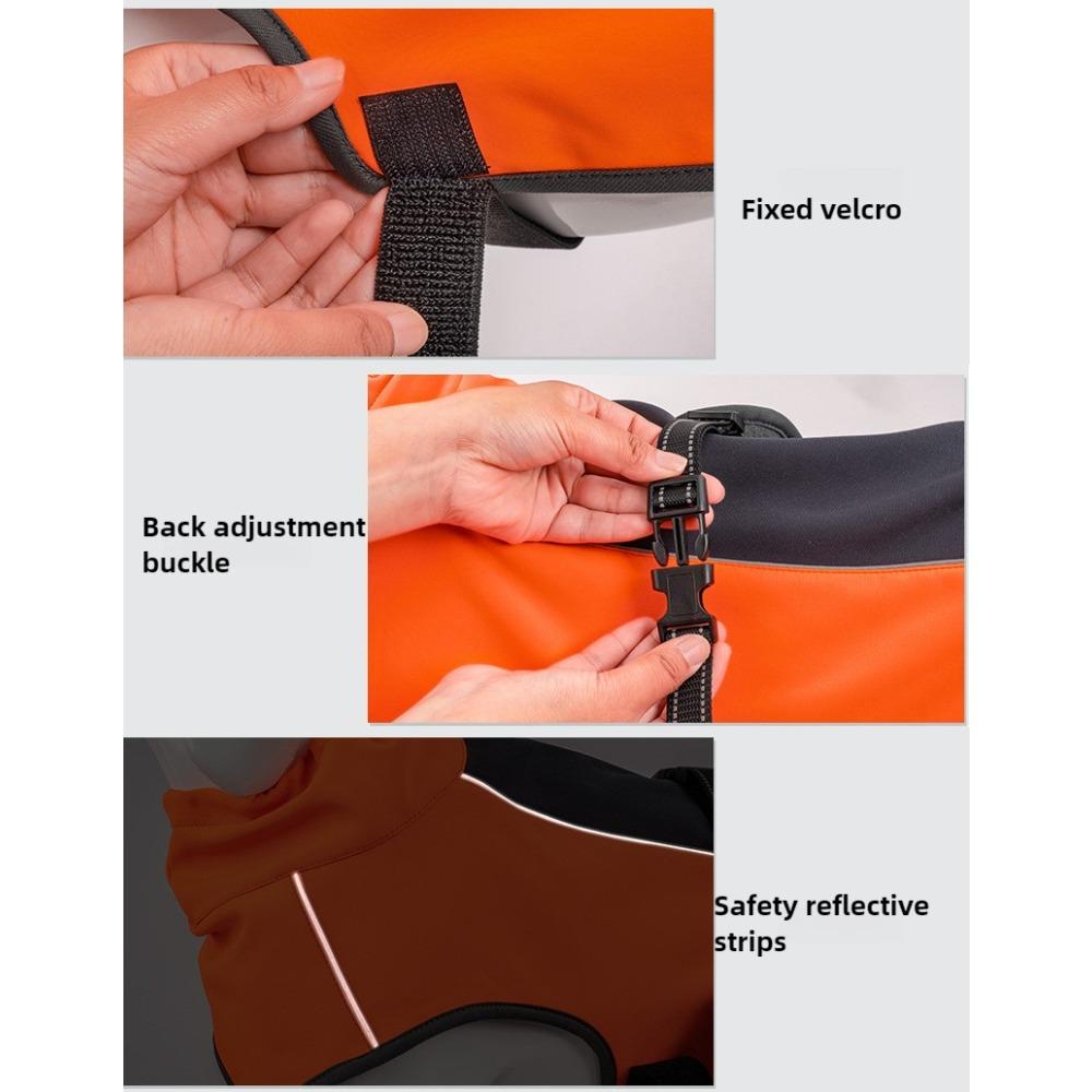 Outdoor Reflective Big Dog Clothes Dog Vest Large Dog Pet Clothes Jacket Golden Labrador Dog Cotton Coat