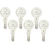 CH751 Key Universal Keys Replacement for RV Compartments Campers Storage Cabinets Door Lock T-Handles Tool Boxes Pickup Shells (Pack of 6)