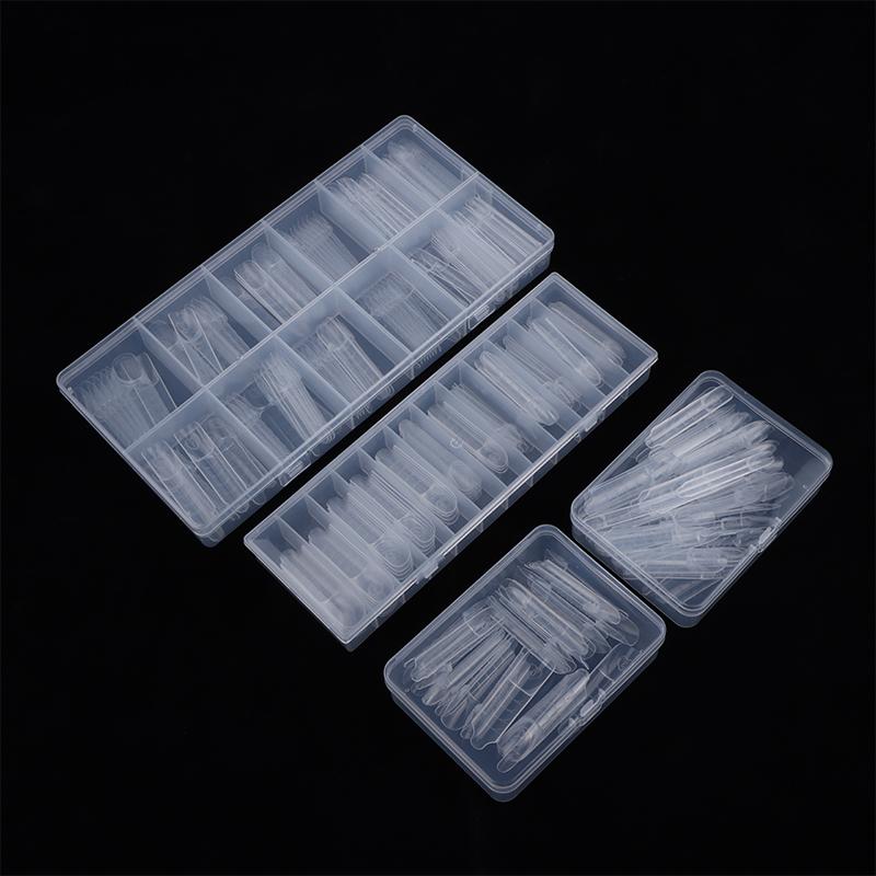 30/60/75/150 Stück Französische Dual-Formen 15 Größen Klar Wiederverwendbar Nagelverlängerung Builder Gel Französische Spitze Maniküre-Werkzeug DIY Kunst Salon