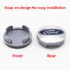 BQYI9 4PCS 54mm Car Wheel Center Hub Caps Rim Cover For Ford Focus Mondeo Mustang Fiesta Kuga MK2 Everest Escape MK3 MK4 Accessories