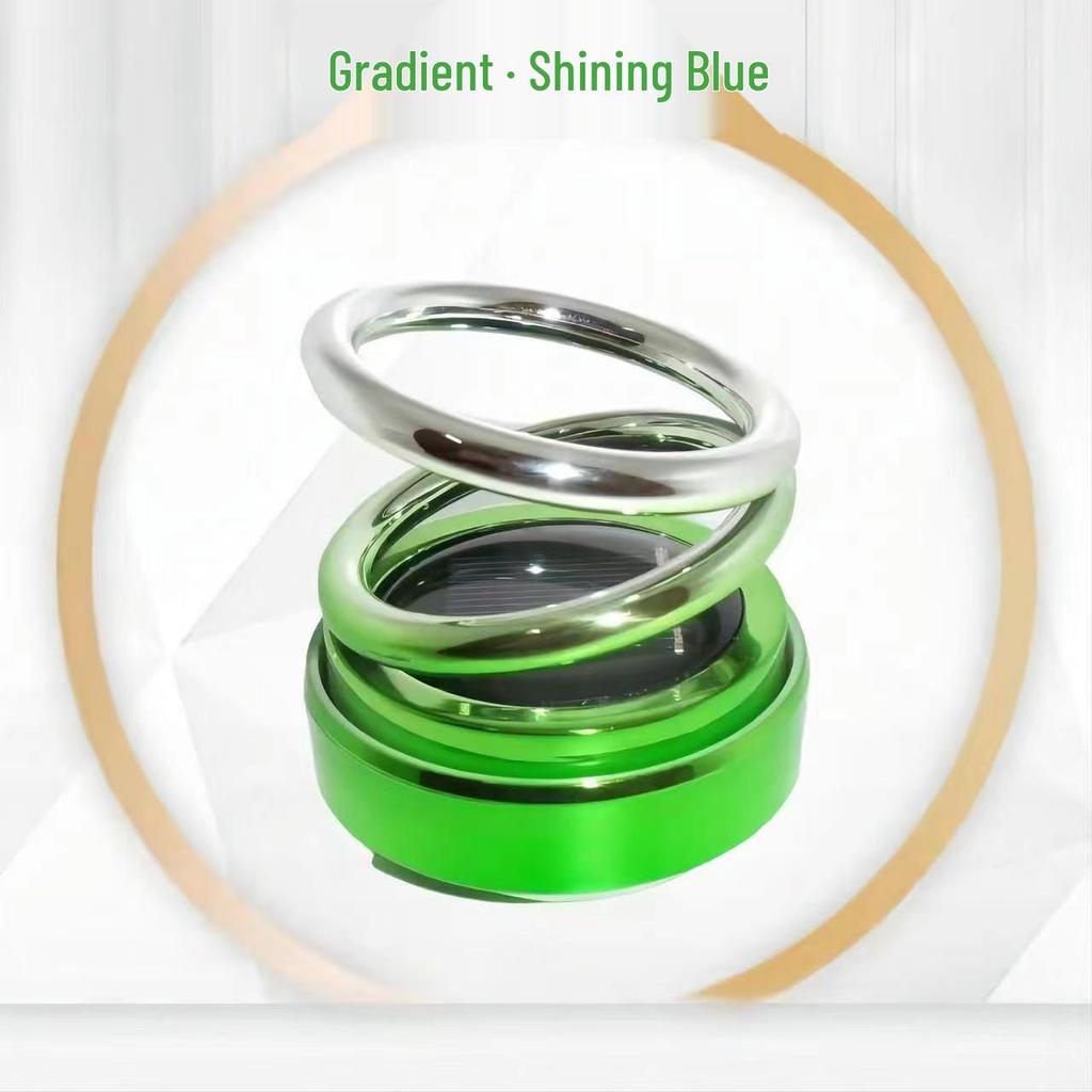 Solar-Powered Rotating Aromatherapy Car Perfume Decoration - Long-lasting, Light Fragrance