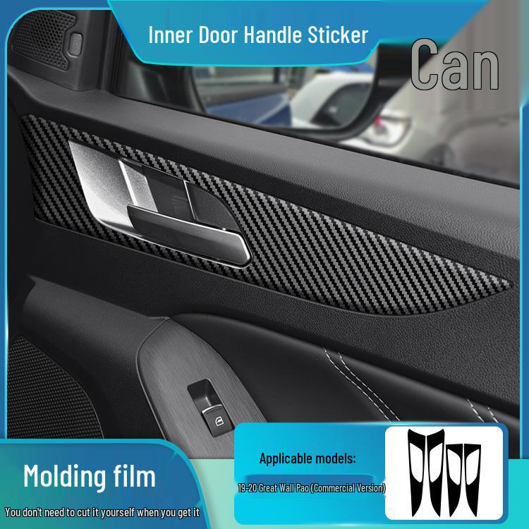 19-20 Great Wall Cannon Interior Carbon Fiber Gear Console Sticker