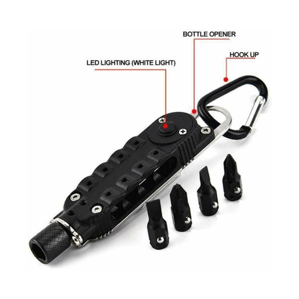 1PC Multifunctional Mini Screwdriver Outdoor EDC Keychain Shape Screwdrivers Portable Steel Repair Tool WBL