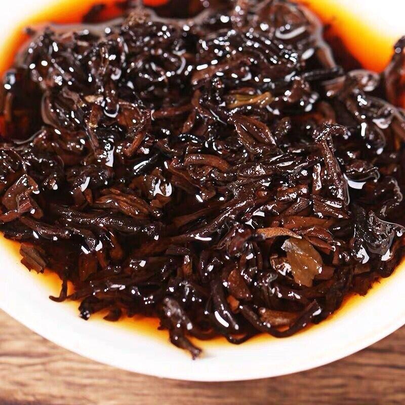 Çin Eski Puerh Çay Tuğla Olgun Puer Menghai Shu Çay yapışkan pirinç Tadı Puerh