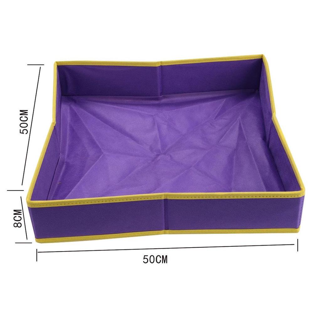 Children's Space-Themed Foldable Sandbox with Non-woven Storage