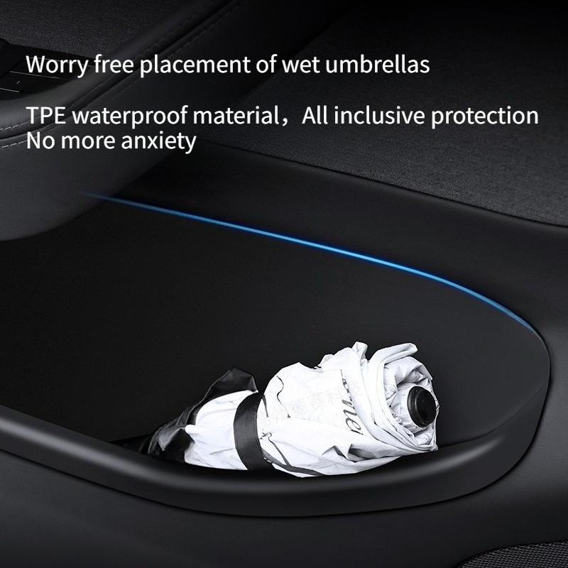 For Tesla Model Y Launch 2025 Upgraded Car Door Storage Box with Emergency Handle TPE All-Inclusive Car Interior Accessories