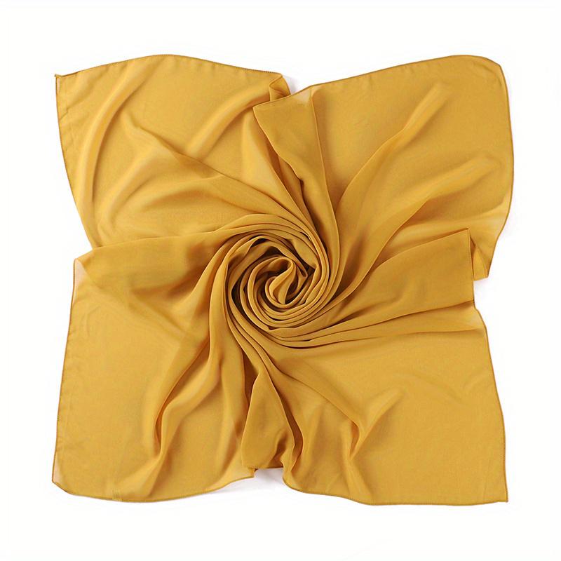 Muslim Chiffon Hijab Scarf for Women Big Solid Color Head Wrap for Women Hijabs Scarves Ladies Muslim Veil Jersey Hijabs Turban