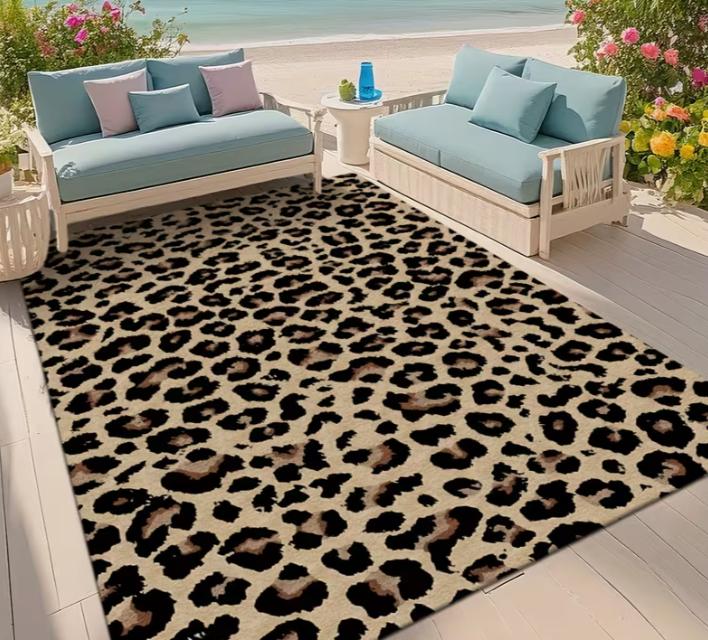 Golden Diamond Dot Print Bottom Bottom Dot Floral Pattern Craft Golden Diamond Velvet Pink Leopard Print Carpet Large Area Rug