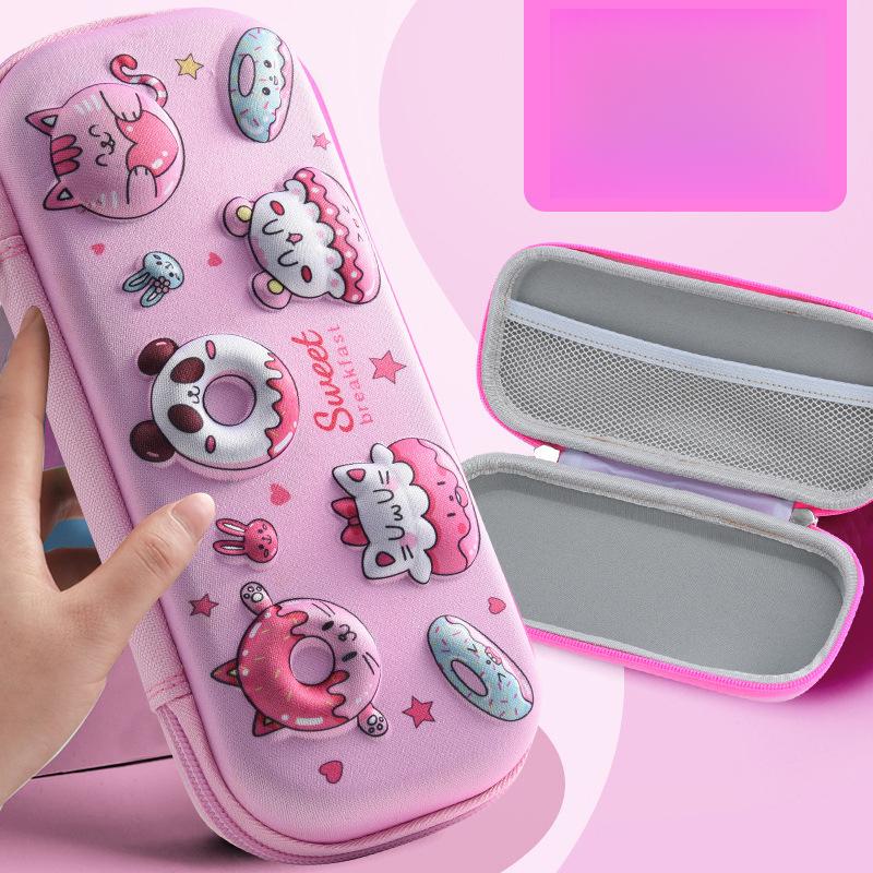 EVA Pencil Case Stationery Box Pencil Box Gift 3D Cartoon Elementary School Students Children Training Tutoring