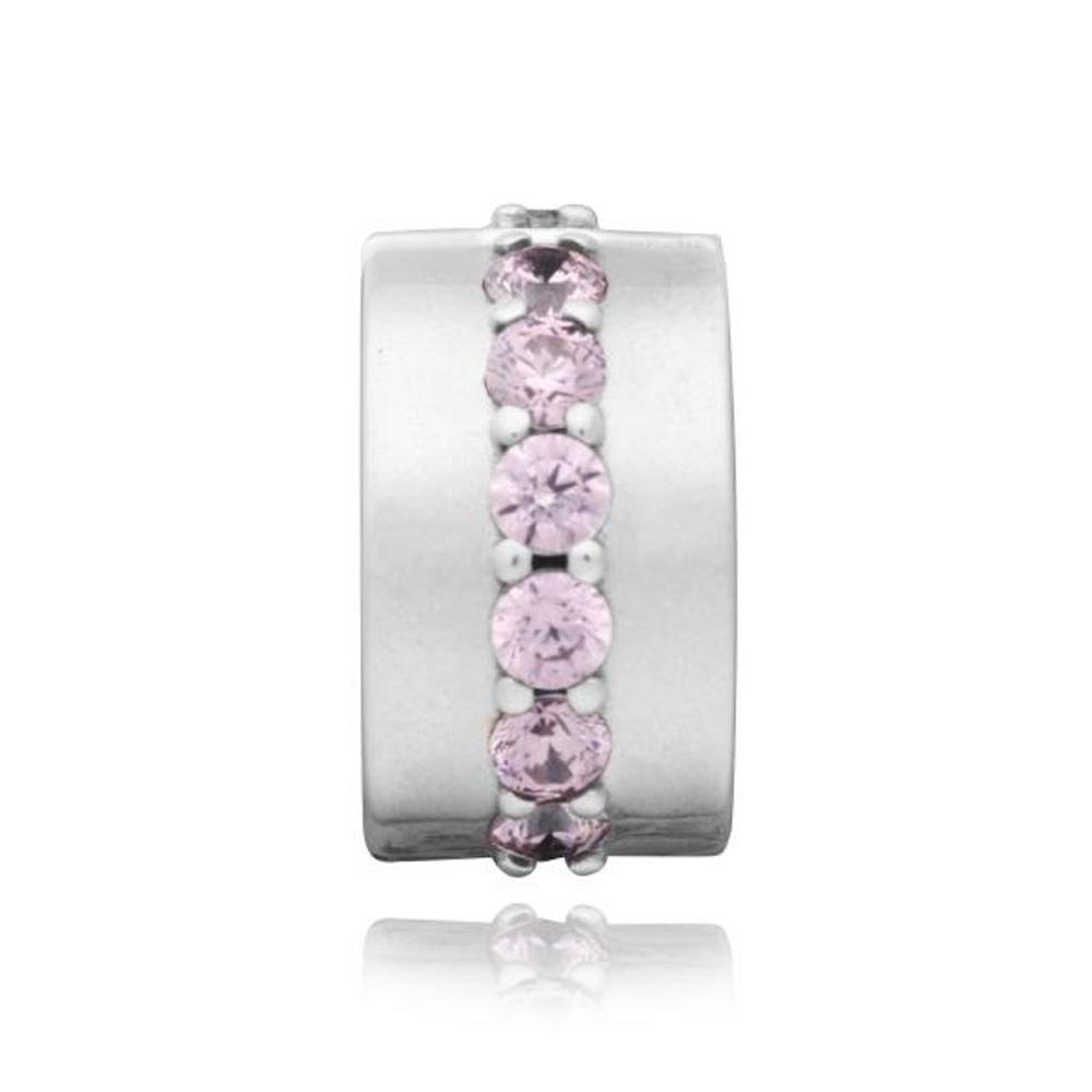 

PANDORA 791972PCZ Shining Path Pink Clip Silver Charm 791972PCZ