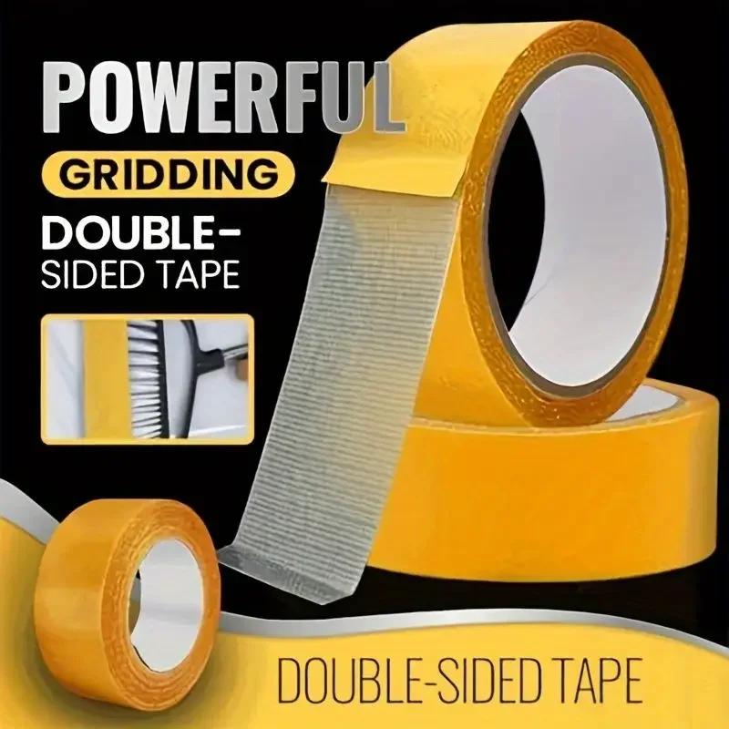 Super Carpet Adhesive Double Sided Cloth Base Tape Traceless With Strong Fixation High Viscosity For Waterproof Translucent Mesh
