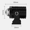 For Auxiliary Spotlight Lamp Moto Fog Light Accessories Motorcycle Mini Driving Light Headlight Universal Dual Color ATV Scooter