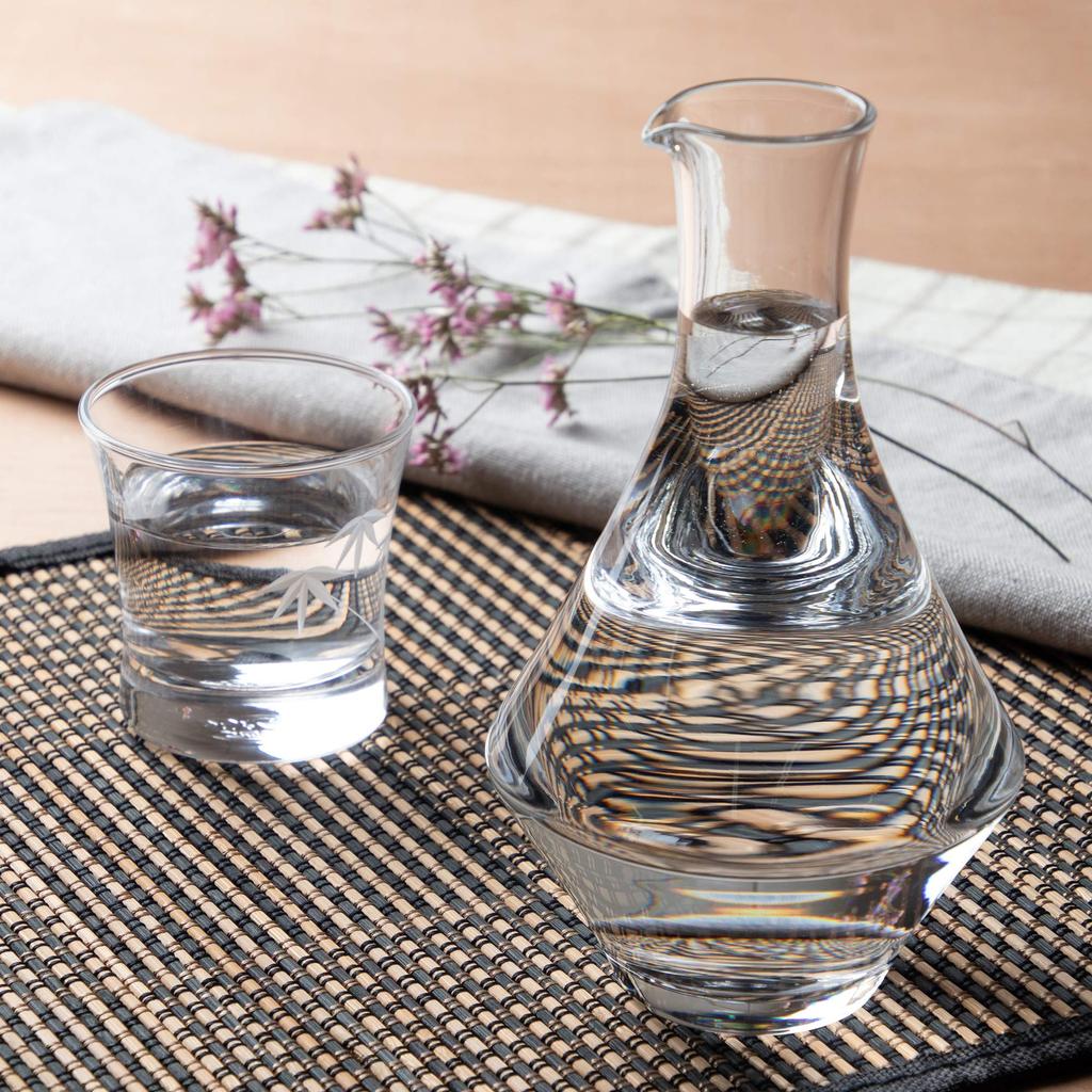Toyo Sasaki Glass Sake Bottle, 385ml, Made In Japan, Carafe 63704
