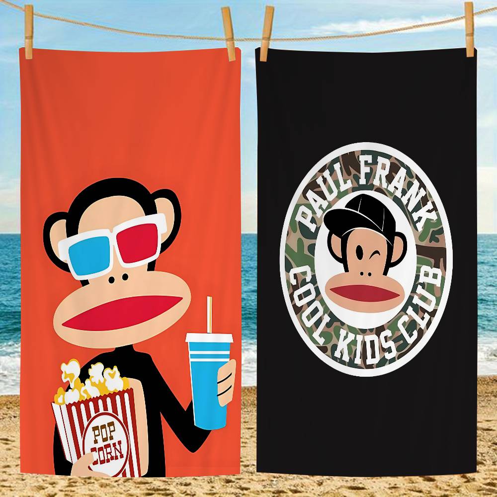 Logo P-Pauls F-Frank Beach Towel Colorful Bath Towels for Girl Microfiber Quick Dry Custom Sand Free Beach Yoga Spa Gym Pool
