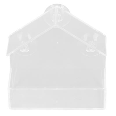 Bird House Feeders Practical Simple Acrylic House Type Pet Bird Window Feeder Birdhouse