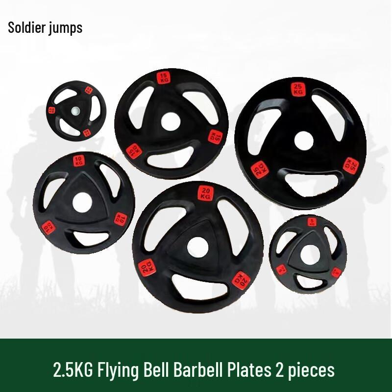 Bingyue Feiling Hand-Grip Coated Iron Barbell Plates