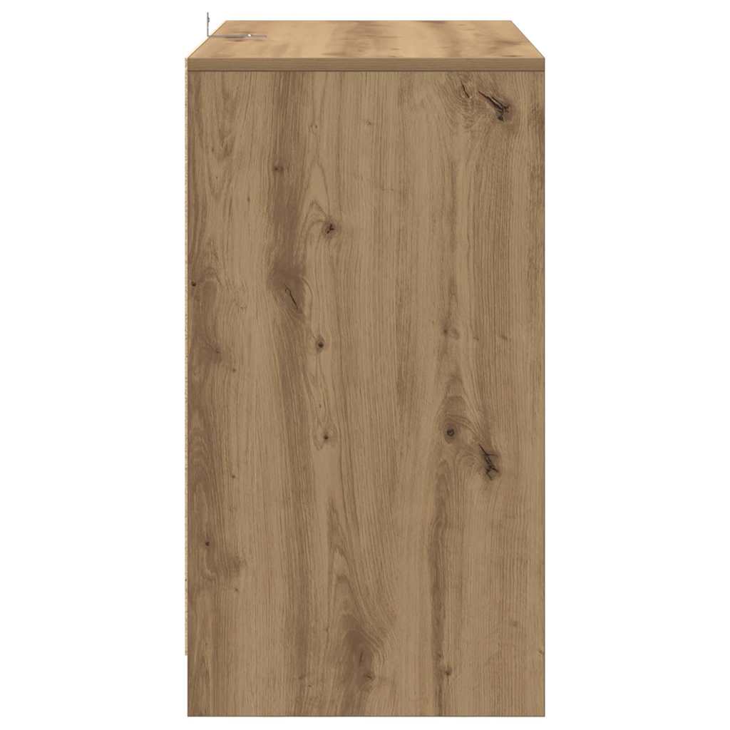 Vidaxl Szafka, Dąb Artisan, 70X41X75 Cm, Materiał Drewnopochodny