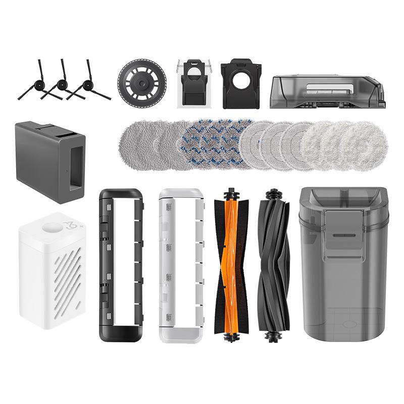 Wanchuang Accessories Kit for Dreame X40/X40Pro: Side Brush, Mop, Dust Bag, Roller Brush, Dustbin
