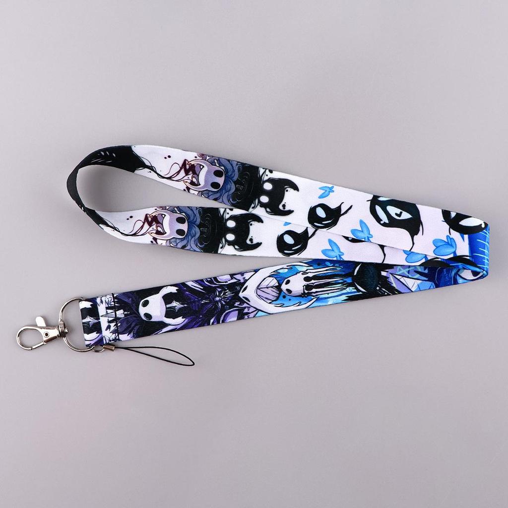 Hollow Knight Anime Lanyard & Card Holder Keychain for ID and Bus Pass