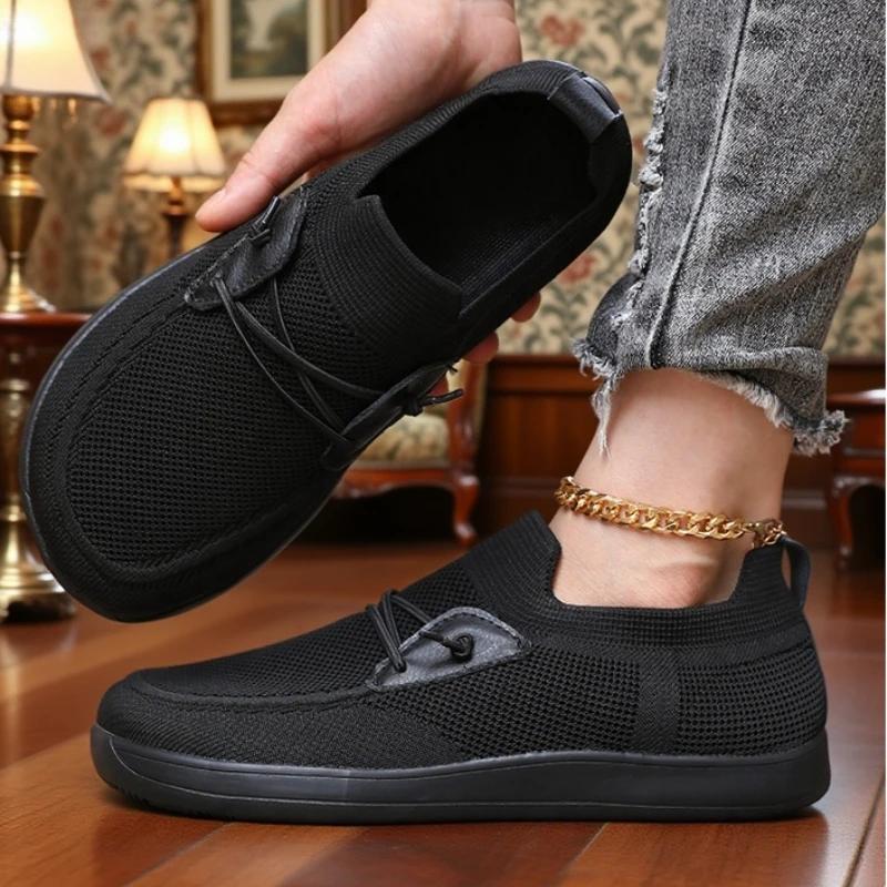 Soft Soled Wide Toe Shoes For Women Breathable Minimalist Anti Slip Walking Shoe Collar Drop Sole Anti Slip Mesh Shoes For Women