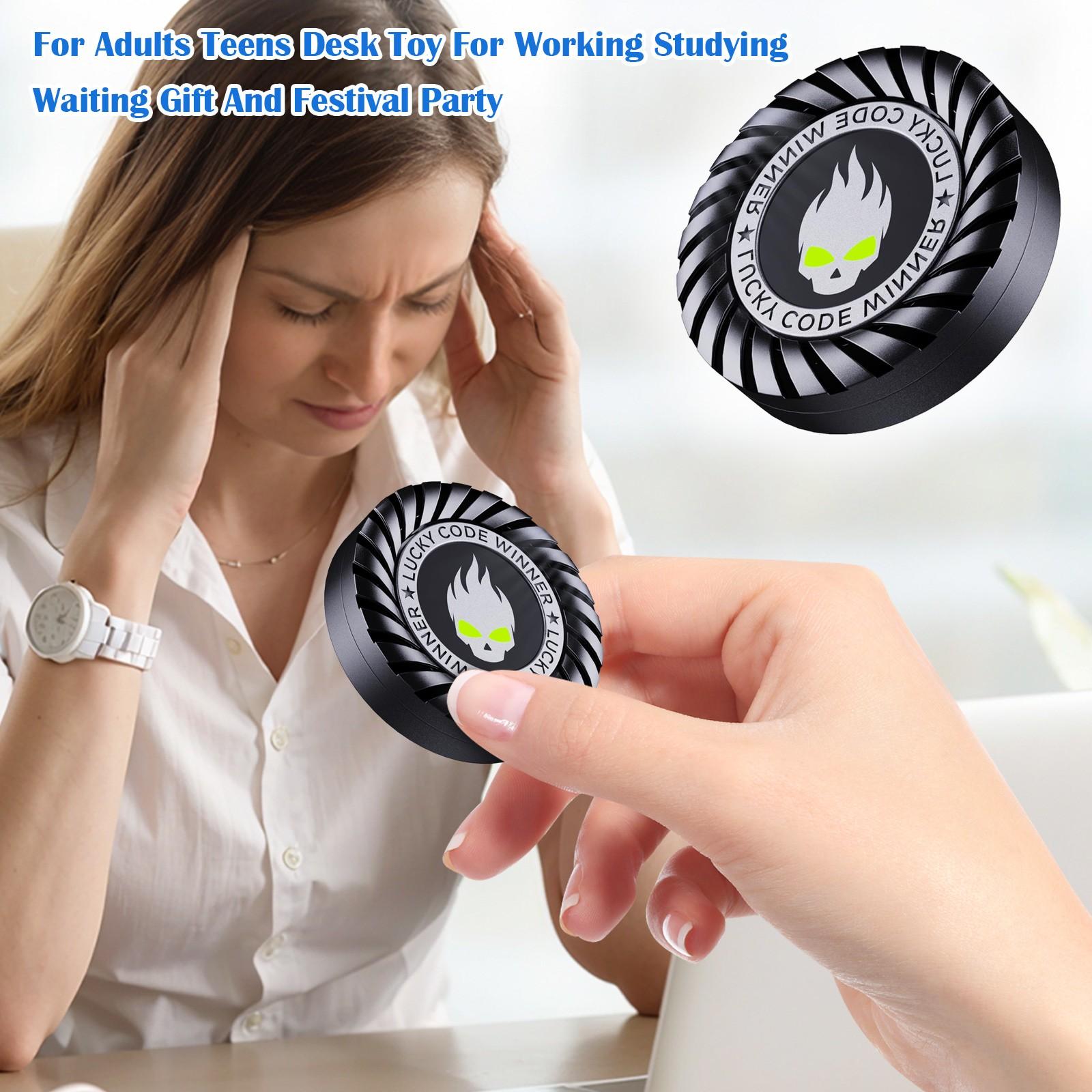 

Для взрослых и подростков, настольная игрушка для работы, учебы, ожидания, подарок и для фестивальной вечеринки (Серебряный) One Size чёрный