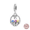 Compatible With Authentic Original Copper Metal Charm Bead Components Bead Components Luminous Easter Egg Pink Baskets Charm Bead Components Designed