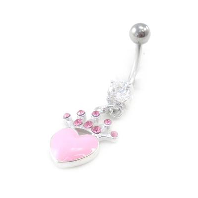 [I9470] – Rosa „Love Crown“-Körperpiercing