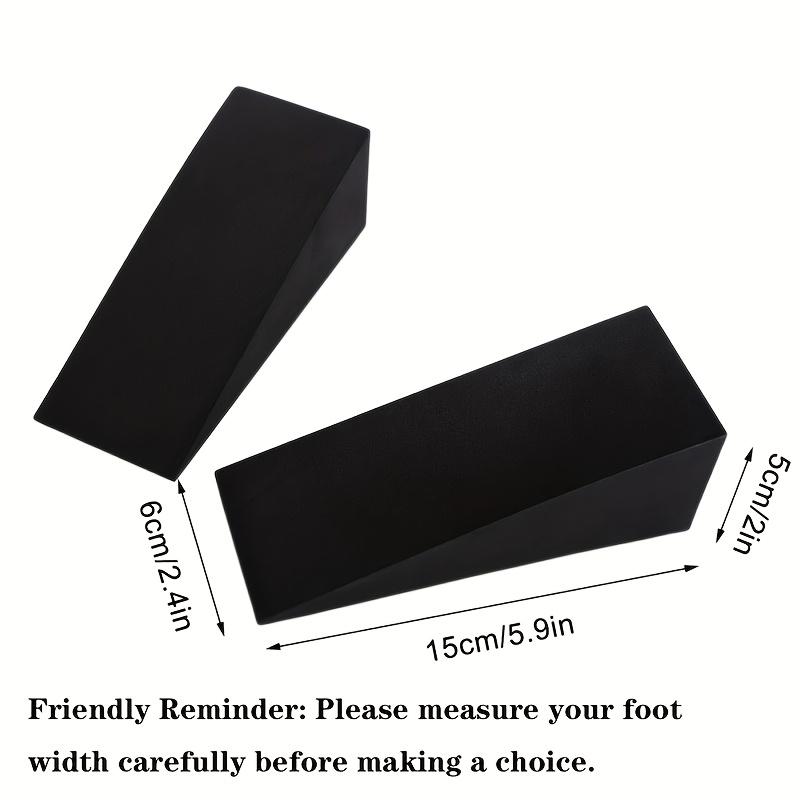 1 Pair Yoga Slant Boards for Deep Squats, Wedge Blocks for Fitness Weight Training, EVA Calf Elevation Stretching, And Heel Lift Incline Boards