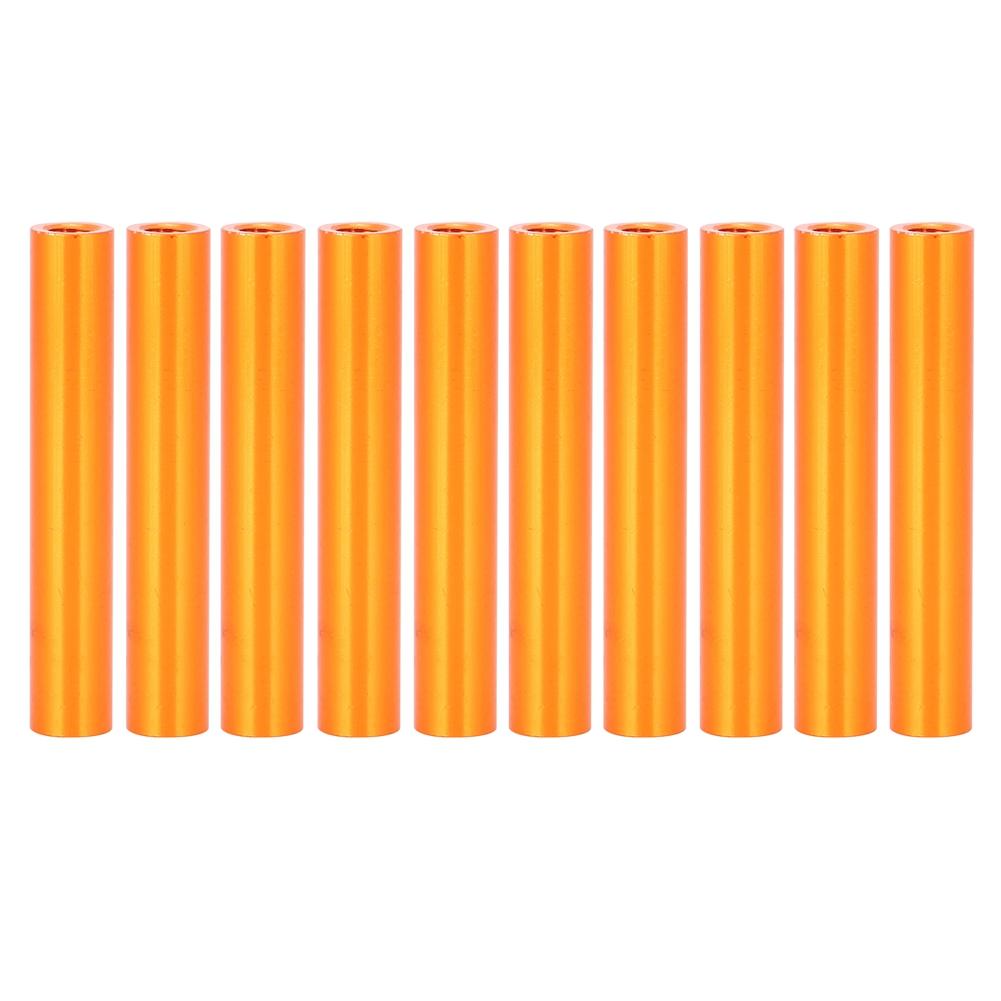 

10Pcs M3x30 Round Aluminum Standoff Column Spacer Stud Fastener Rods Orange