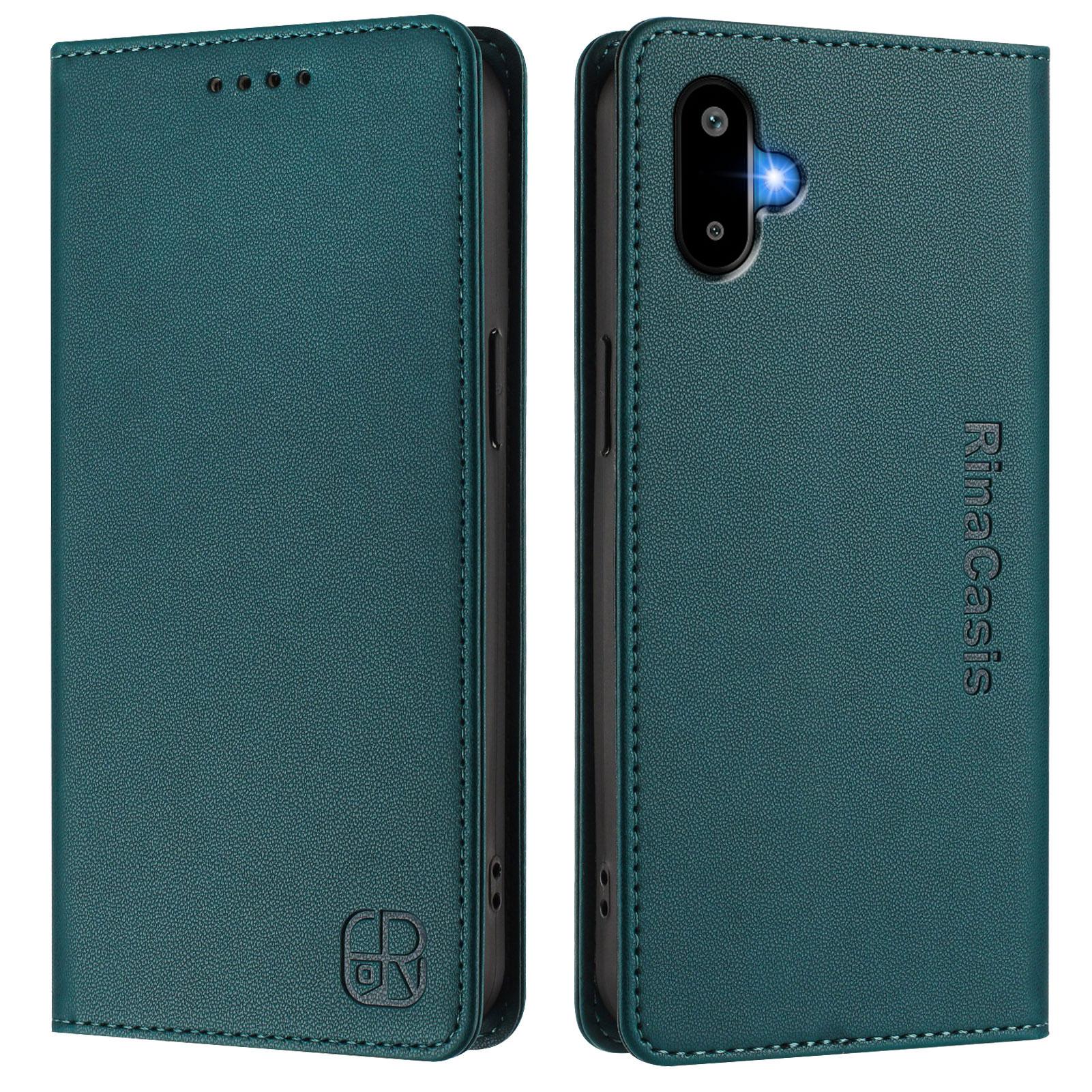 

For Samsung Galaxy M06 5G/Galaxy F06 5G Leather Case RINACASIS RC01 Phone Cover with RFID Blocking Wallet Stand G