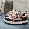 Fashion little white shoes women's spring and autumn new leather thick-soled lightweight sports shoes design sense niche casual board shoes women