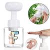 250ml Square Flower Foam Bottle 2026 Soccer Refillable Lotion Container Leakproof Travel Pump Bottle for Skincare Sports Fan Gif