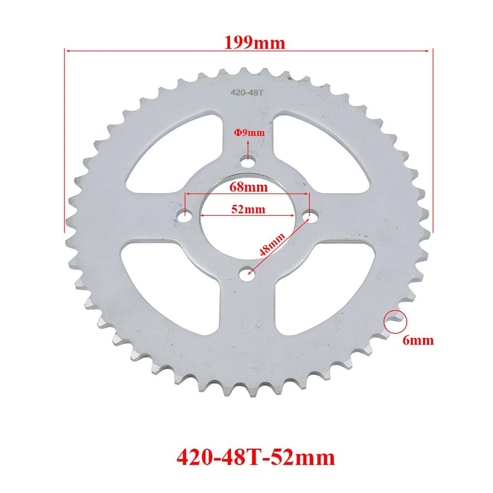 428 Ketten 37Z/40Z/41Z/43Z/48Z 37MM-76MM Motorrad Kettenräder Hinterrad Ritzel Zahnrad Für 110cc 125cc 140cc Dirt Pit Bike