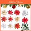Make Your Christmas Tree Stand Out With Artificial Glitter Flower Garland