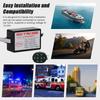 Car Horn Controller Electric Horn Speaker Sound Control Unit with 8 Sound Effects Switching 12-24V for Car Truck Marine Boat