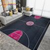 3D Creative Basketball Basketball Court Area Rug,Carpet Rug for Living Room Bedroom,Kitchen Bathroom Doormat Non-slip Floor Mat