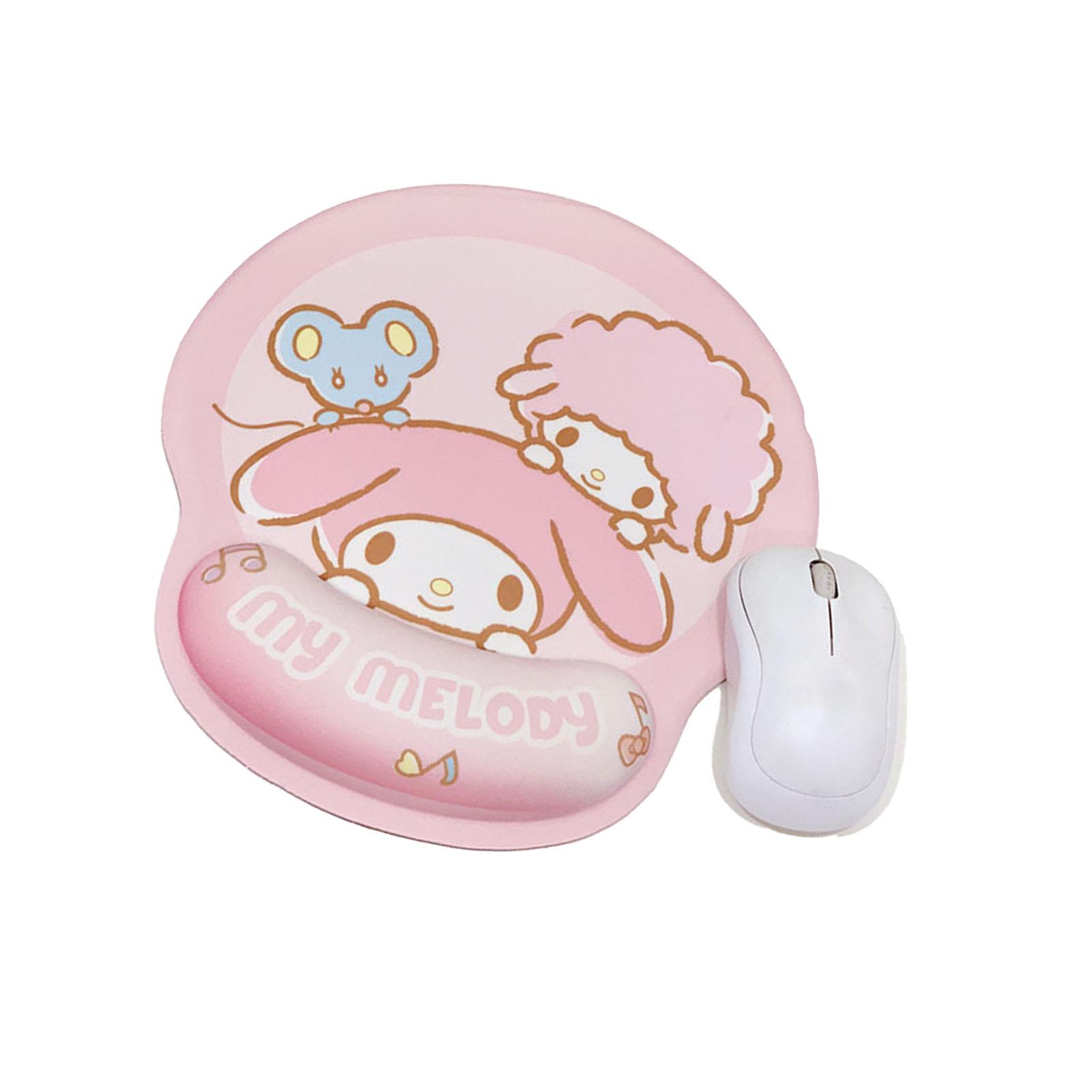 

Подставка для запястья Коврик для мыши Мультяшный стиль Утолщенная поддержка Мягкая Удобная подставка для запястья мыши для дома, игры