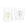 Something Different Iridescent Sun & Moon Face Votive Candle Holder (Pack of 2)
