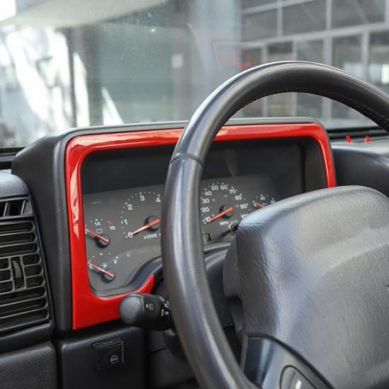 Red Car Inner Dashboard Panel Trim Cover for Jeep Wrangler TJ 97-06 Accessories