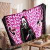 Warm Flannel BlanketScream Ghostface Soft Cozy Throw Blanket for Bedroom Couch