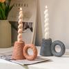 Retro Ceramic Candle Holder - Creative Candlestick for Home Decor, Desktop, and Soft Decoration in INS Style