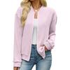 Europe, America 2026 autumn and winter new solid color zipper loose long sleeve casual sweater women's jacket