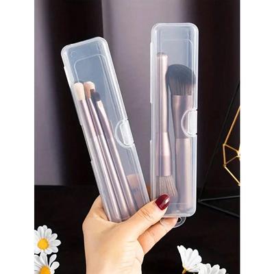 Transparent Desktop Organizer Boxes, Flip-Top Design For Easy Access And Organization, Dust-Proof Travel Storage Boxes