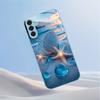 Beach starfish pattern glass phone case suitable for Samsung Galaxy S26 S25 S24 S23 S22 S20 FE/Ultra/Plus anti fall back cover