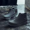 Black Rain Shoes for Men Rubber Shoe Platform Ankle Boots Blue Autumn Winter Slip On Booties Boots for Men Waterproof Work Botas