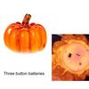 Mini Crystal Pumpkin Figurine Collectible Artificial Pumpkin Tabletop Ornament for Fall Harvest Thanksgiving Halloween