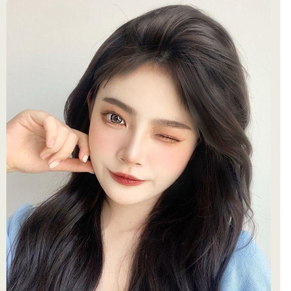 Natural Top Side Cover Hair Piece Heat Resistant Fiber Invisible Seamless Hair Pads Synthetic Pads