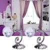 2pcs Metal Crystal Glass Curtain Holdback Wall Tie Back Hooks Hanger Holder Window Accessories