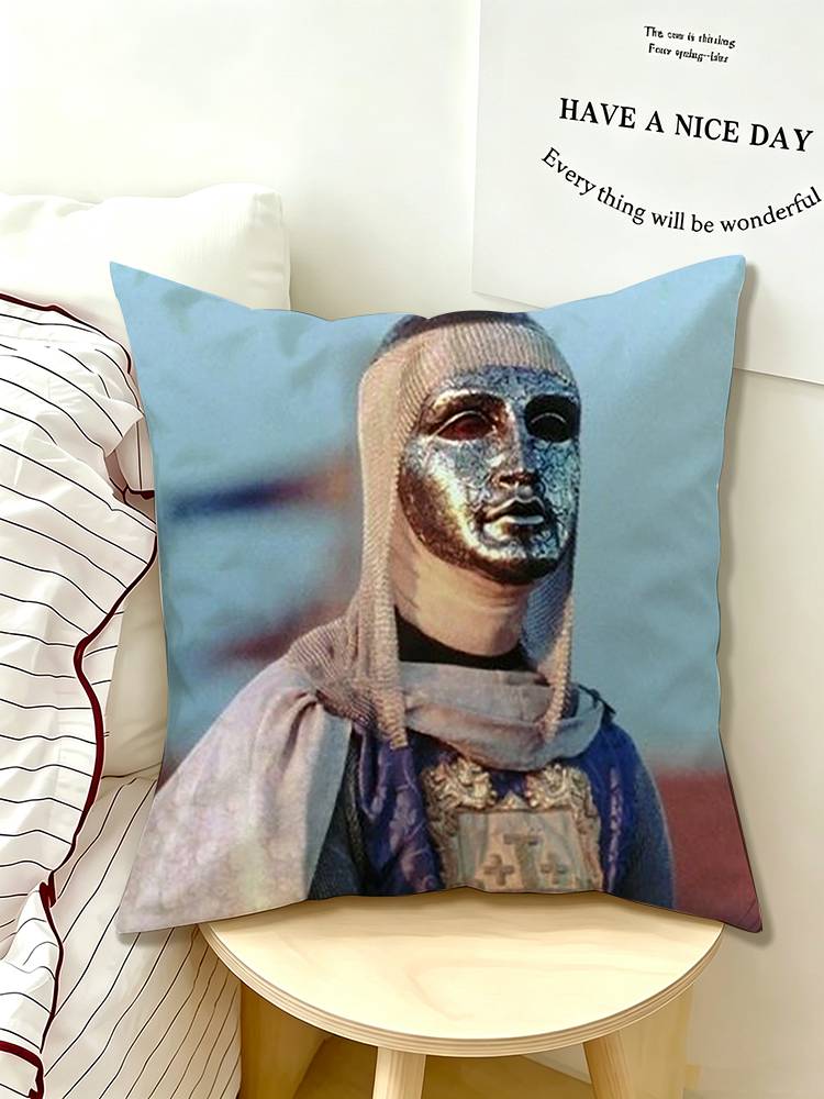 Baldwin IV The Leper King Medieval Crusader Monarch Pillow Case Pattern Printed Pillowcase For Living Room Sofa Cushion Cover