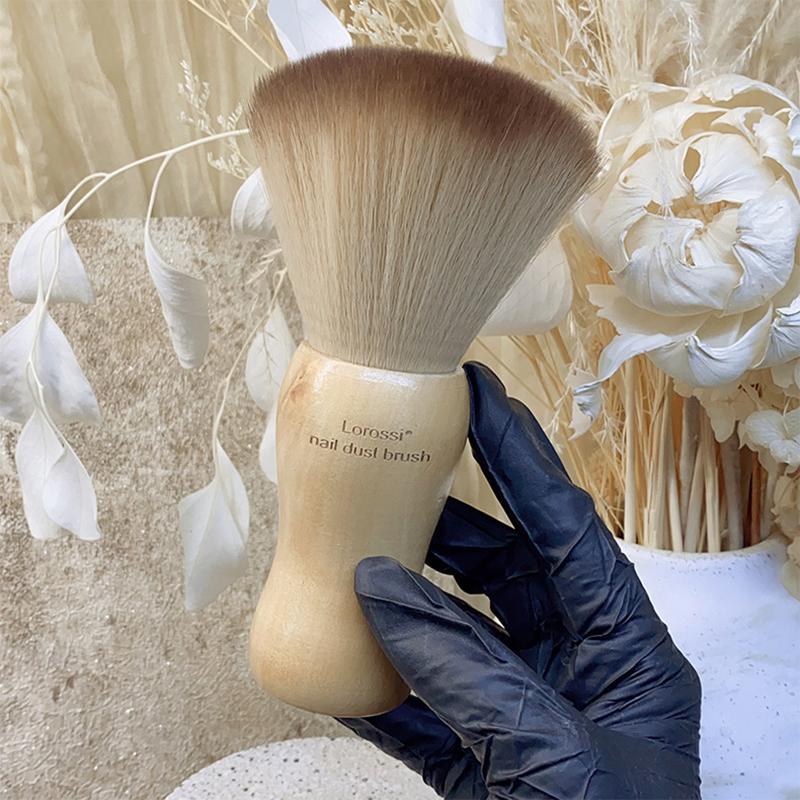 

Professionals Fluffy Nails Art Brush Round Wood Handle Dust Cleaning Makeup Brush Manicure Accessories Salon Equipment Tools